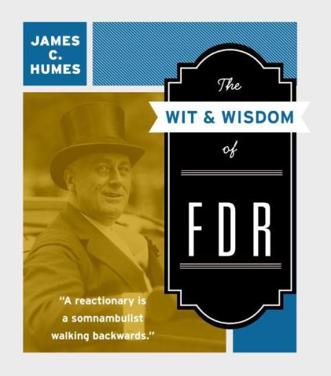 Cover image for book The Wit & Wisdom of FDR