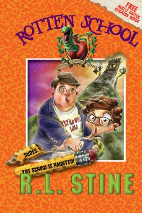 Cover image for book Rotten School #7: Dudes, the School Is Haunted!