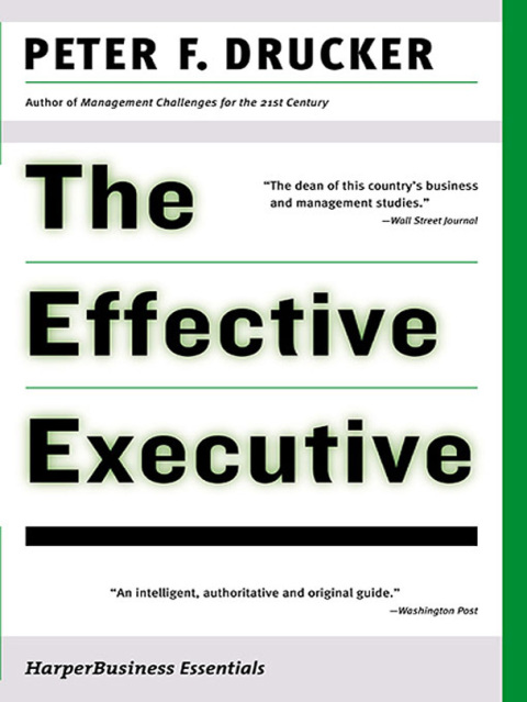 Cover image for book The Effective Executive