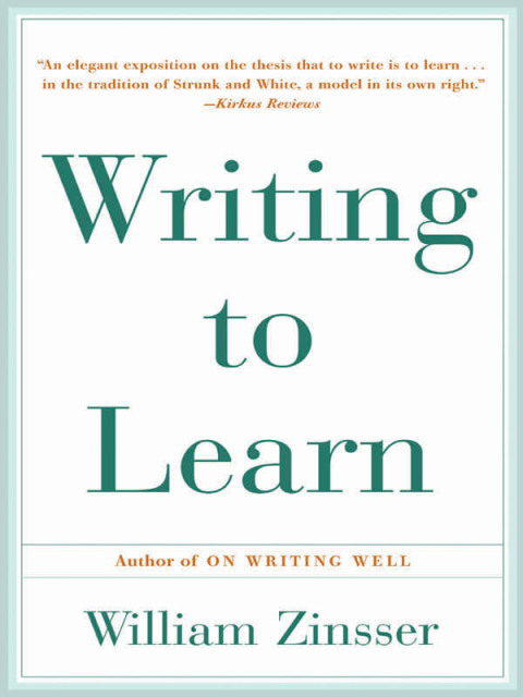 Cover image for book Writing to Learn