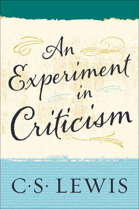 Cover image for book An Experiment in Criticism
