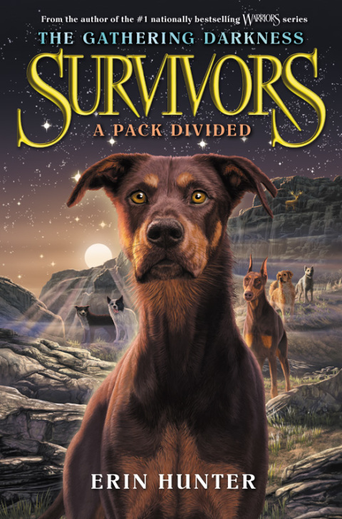 Cover image for book Survivors: The Gathering Darkness #1: A Pack Divided