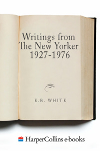 Cover image: Writings from The New Yorker 1927-1976 9780060921231