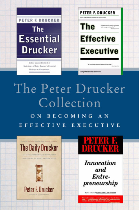 Cover image for book The Peter Drucker Collection on Becoming An Effective Executive