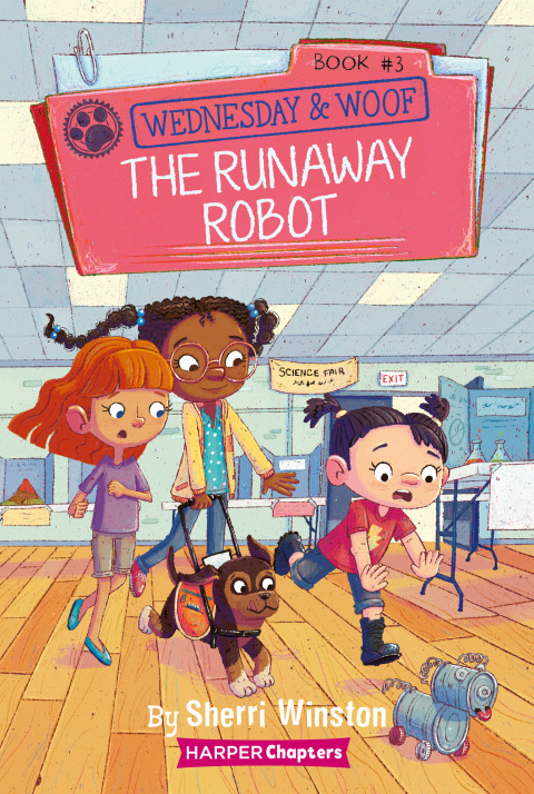 Cover image for book Wednesday and Woof #3: The Runaway Robot