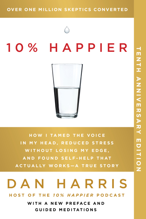 Cover image for book 10% Happier 10th Anniversary