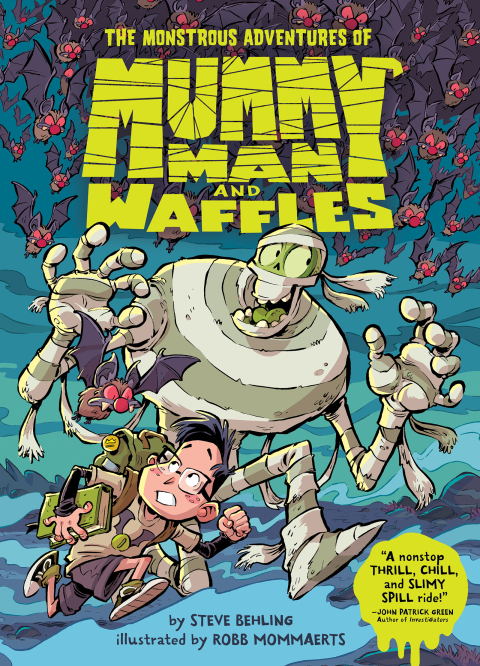 Cover image for book The Monstrous Adventures of Mummy Man and Waffles