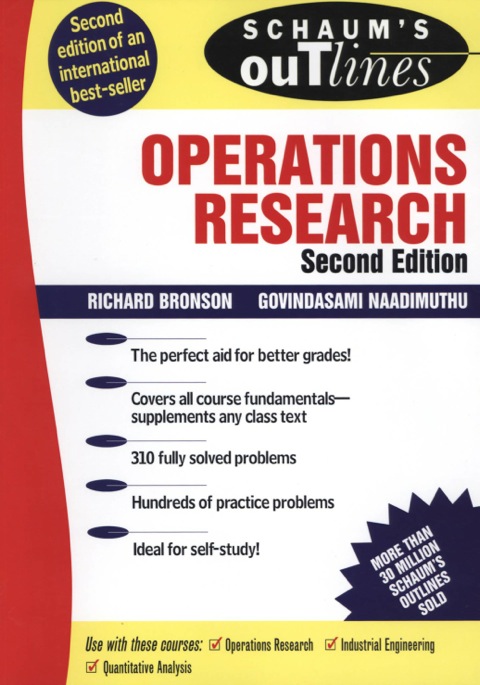 Cover image for book Schaum's Outline of Operations Research