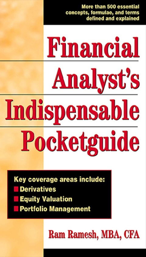 Cover image for book Financial Analyst's Indispensible Pocket Guide