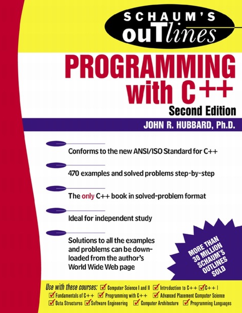 Cover image for book Schaum's Outline of Programming with C++