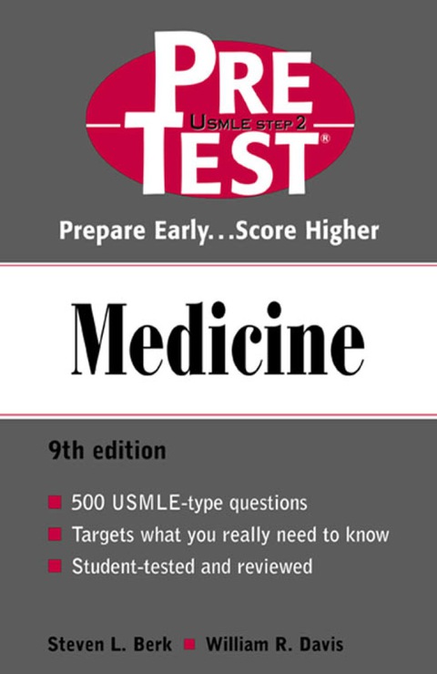 Cover image for book Medicine: PreTest Self-Assessment and Review