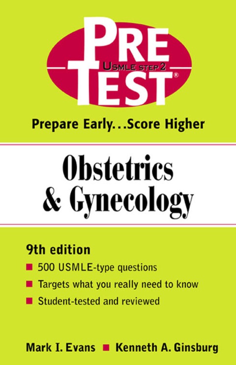 Cover image for book Obstetrics & Gynecology: PreTest Self-Assessment and Review