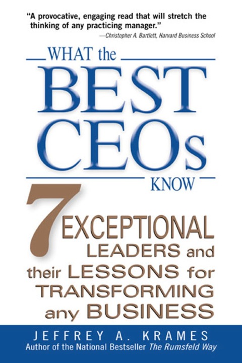 Cover image for book What the Best CEOs Know