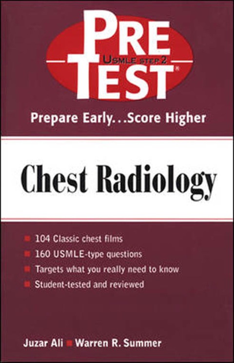 Cover image for book Chest Radiology: PreTest Self- Assessment and Review
