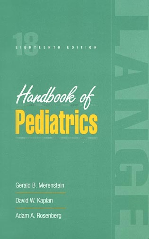Cover image for book Handbook of Pediatrics