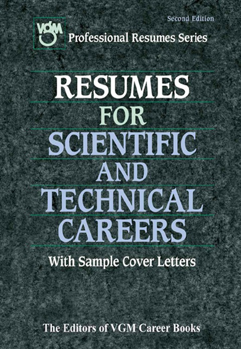 Cover image for book Resumes for Scientific and Technical Careers