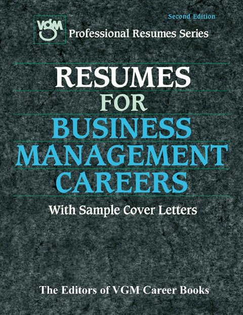 Cover image for book Resumes for Business Management Careers