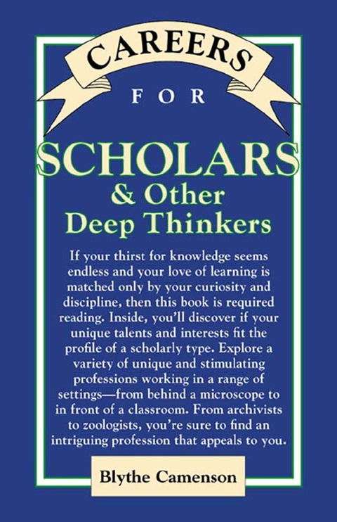 Cover image for book Careers for Scholars & Other Deep Thinkers