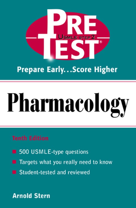 Cover image for book Pharmacology: PreTest Self-Assessment and Review