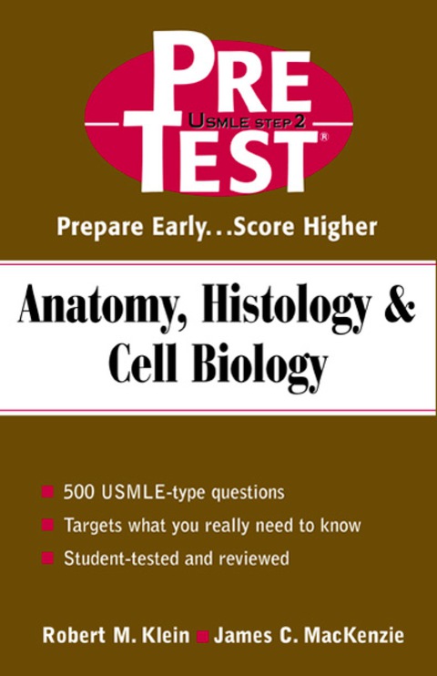 Cover image for book Anatomy, Histology & Cell Biology: PreTest Self-Assessment and Review