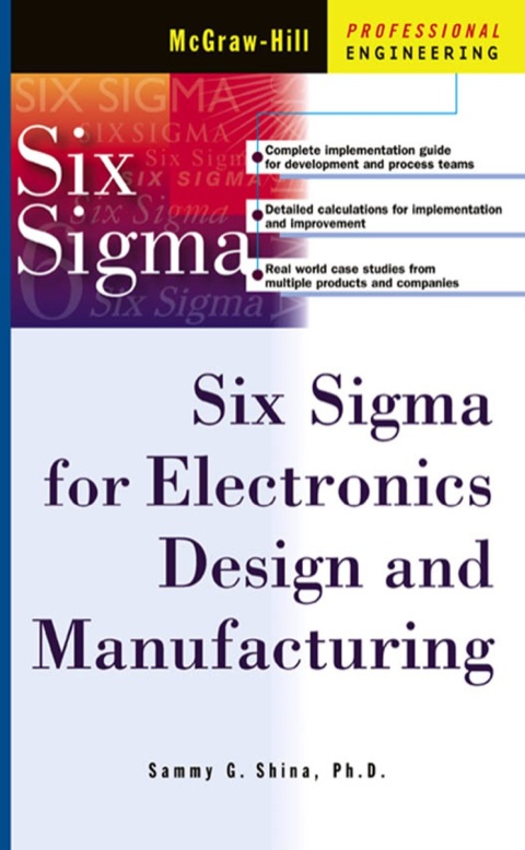 Cover image for book Six Sigma for Electronics Design and Manufacturing