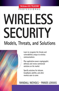 صورة الغلاف: Wireless Security: Models, Threats, and Solutions 1st edition 9780071380386