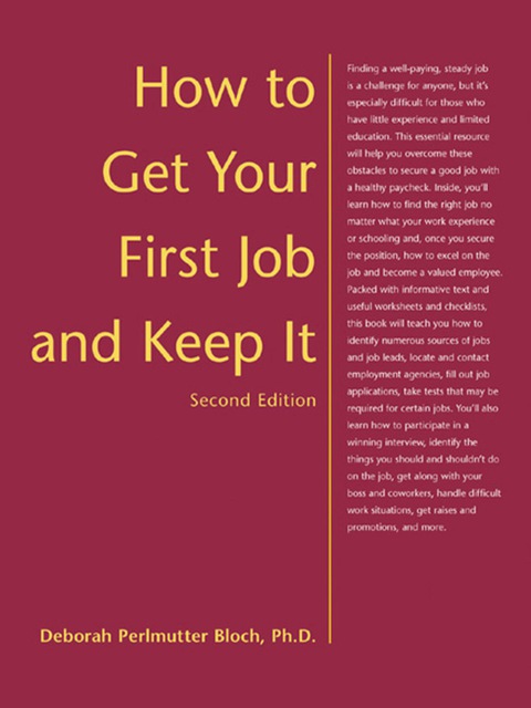 Cover image for book How to Get Your First Job and Keep It, Second Edition