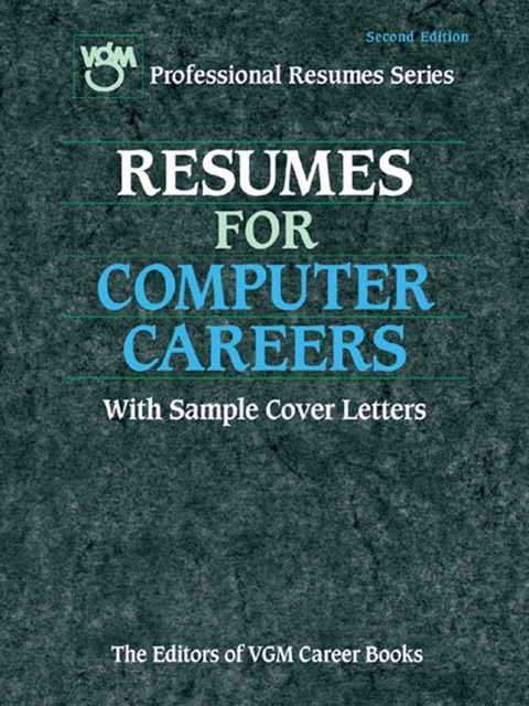 Cover image for book Resumes for Computer Careers, Second Edition