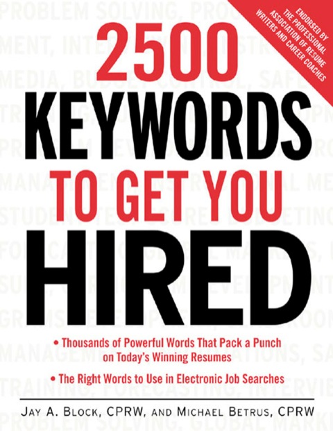 Cover image for book 2500 Keywords to Get You Hired
