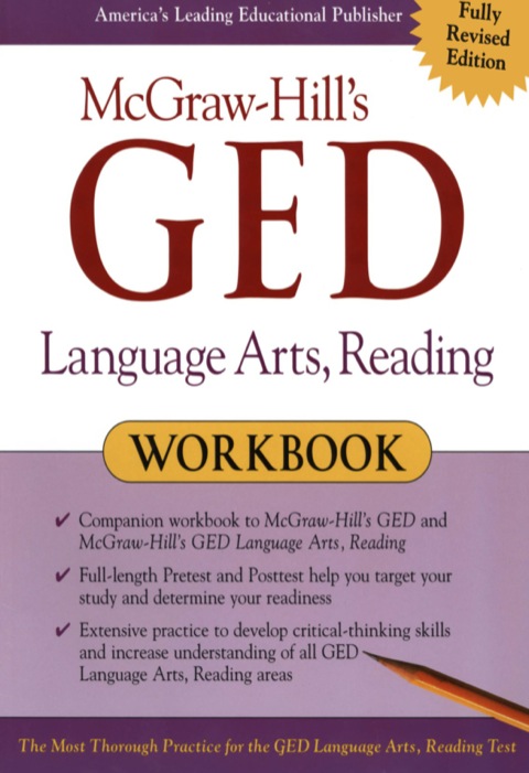 Cover image for book McGraw-Hill's GED Language Arts, Reading Workbook