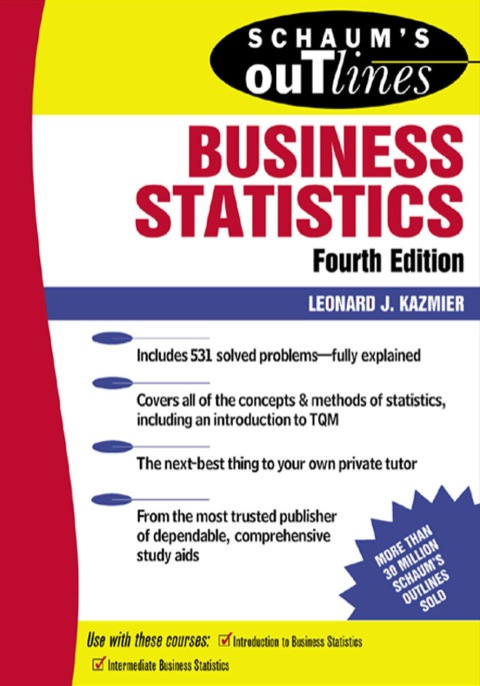 Cover image for book Schaum's Outline of Business Statistics