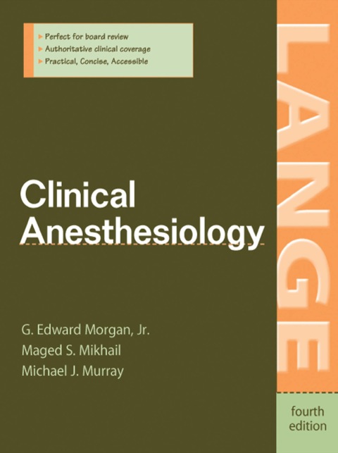 Cover image for book Clinical Anesthesiology