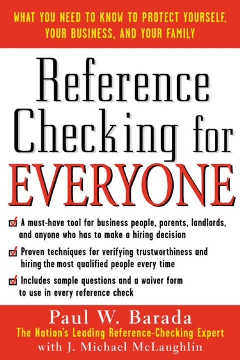 Cover image for book Reference Checking for Everyone
