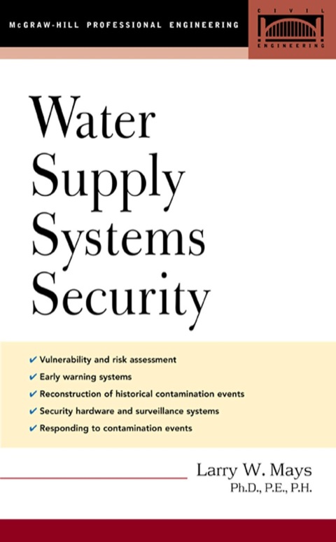 Cover image for book Water Supply Systems Security
