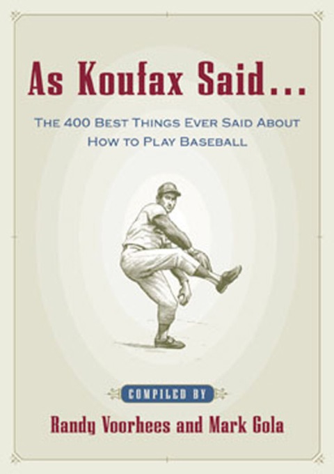 Cover image for book As Koufax Said...