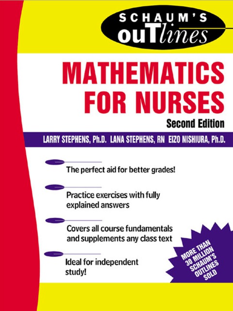 Cover image for book Schaum's Outline of Mathematics for Nurses