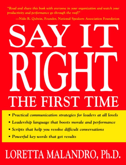 Cover image for book Say It Right the First Time