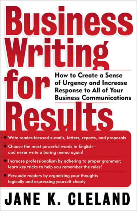 Cover image for book Business Writing for Results