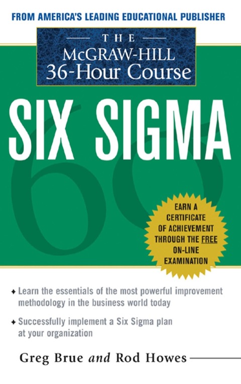 Cover image for book The McGraw Hill 36 Hour Six Sigma Course