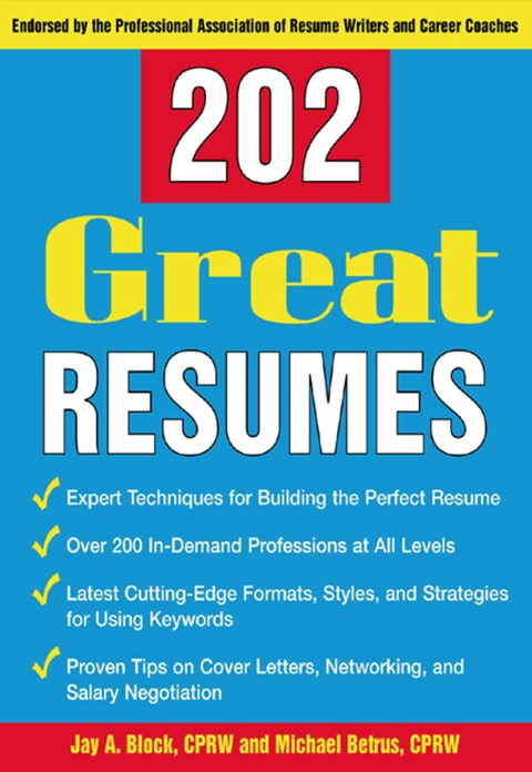 Cover image for book 202 Great Resumes