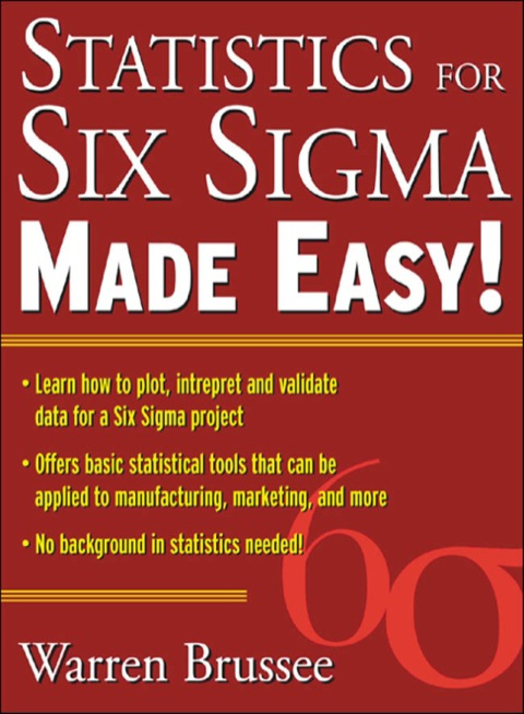 Cover image for book Statistics for Six Sigma Made Easy