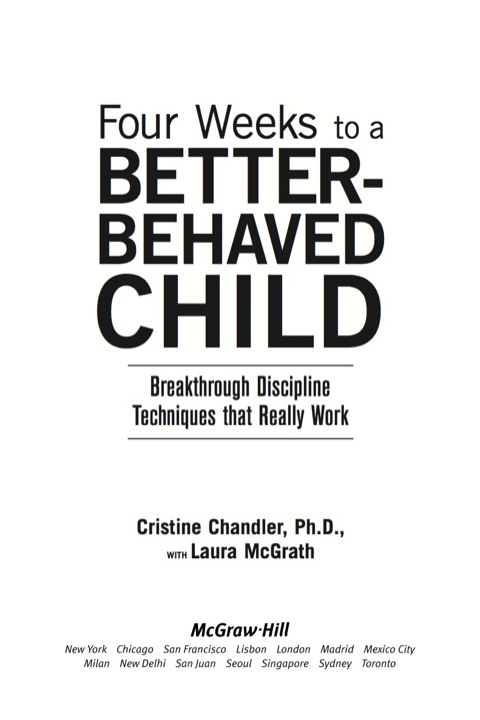 Cover image for book Four Weeks to a Better-Behaved Child