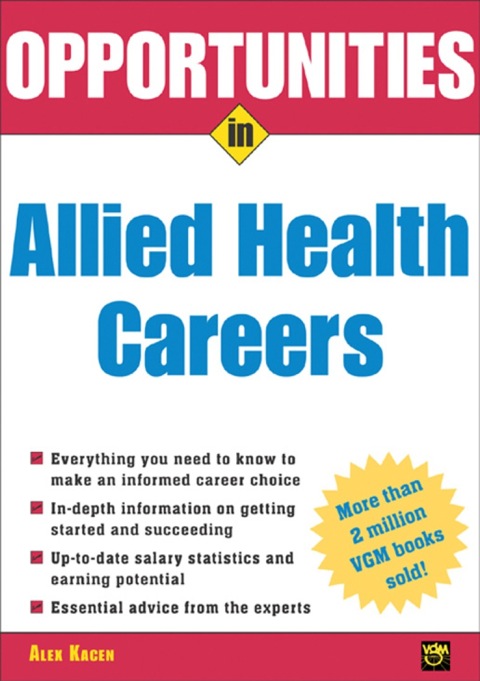 Cover image for book Opportunities in Allied Health Careers, revised edition