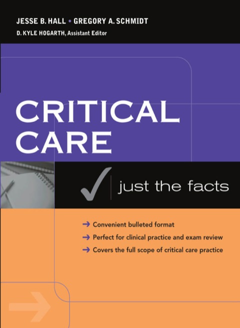 Cover image for book Critical Care: Just the Facts