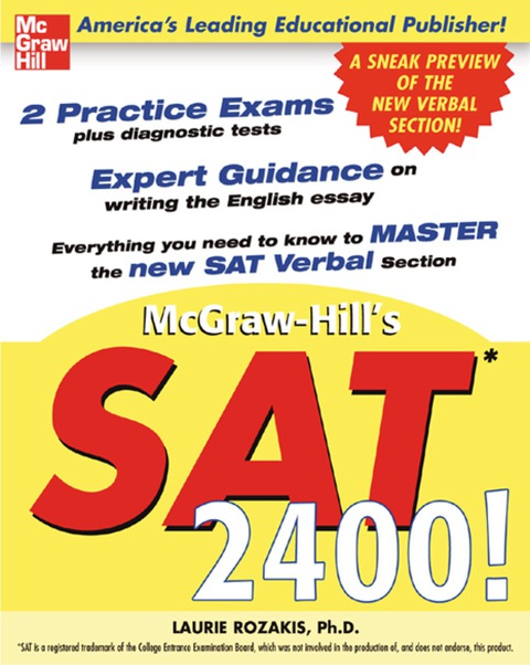 Cover image for book McGraw-Hill's SAT 2400!