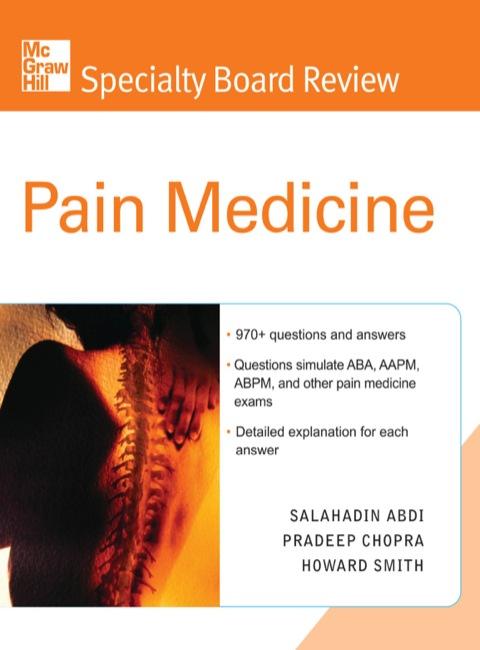 Cover image for book McGraw-Hill Specialty Board Review Pain Medicine