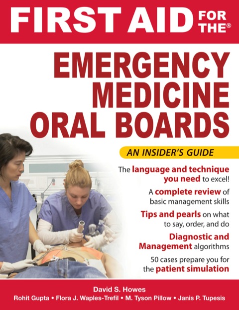 Cover image for book First Aid for the Emergency Medicine Oral Boards