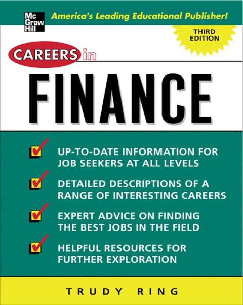 Cover image for book Careers in Finance