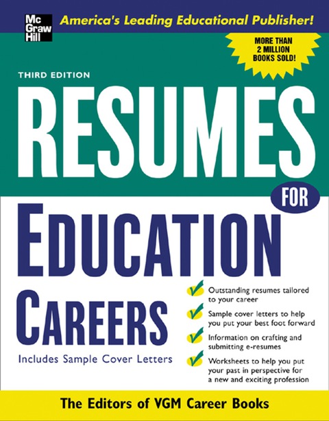 Cover image for book Resumes for Education Careers