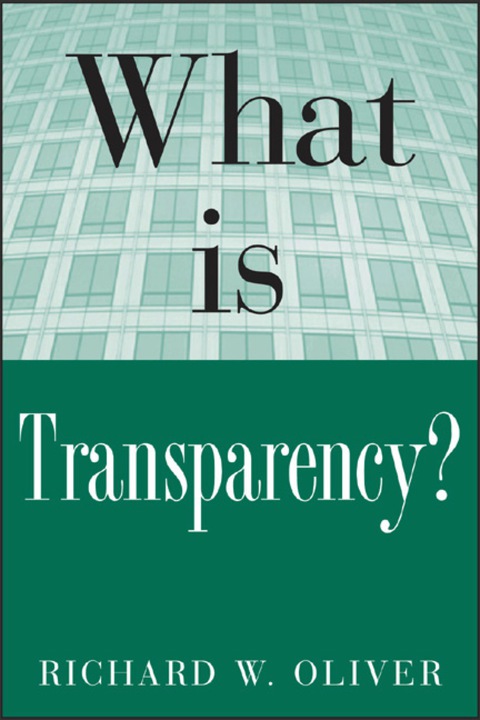 Cover image for book What is Transparency?
